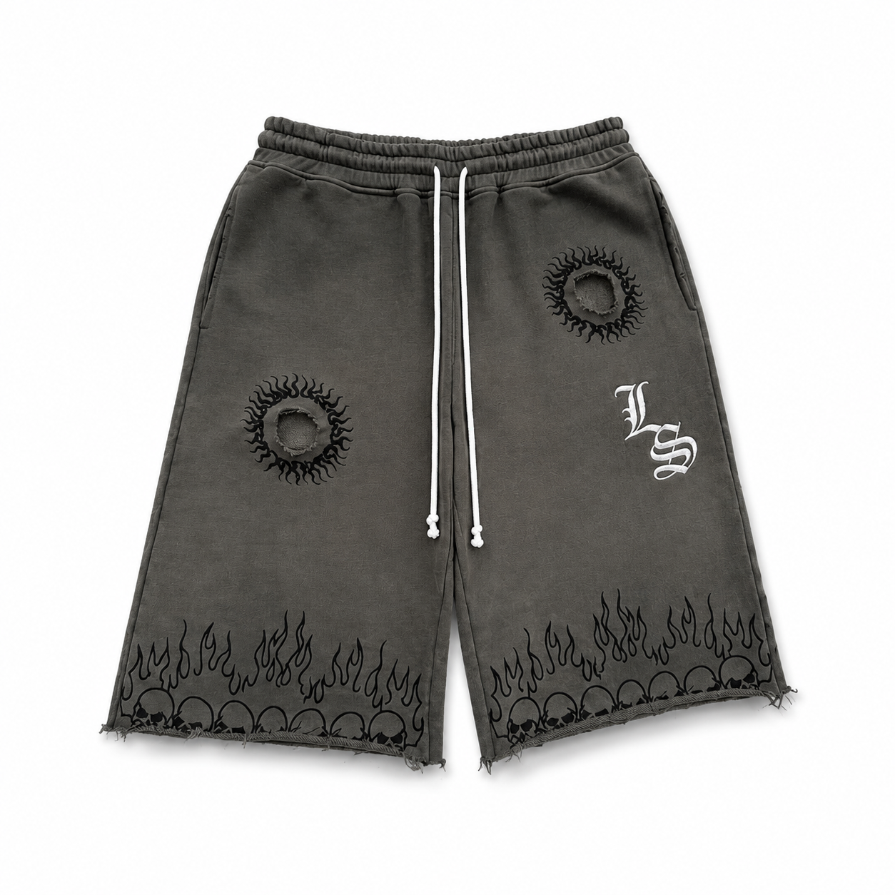 Skull Shorts Green