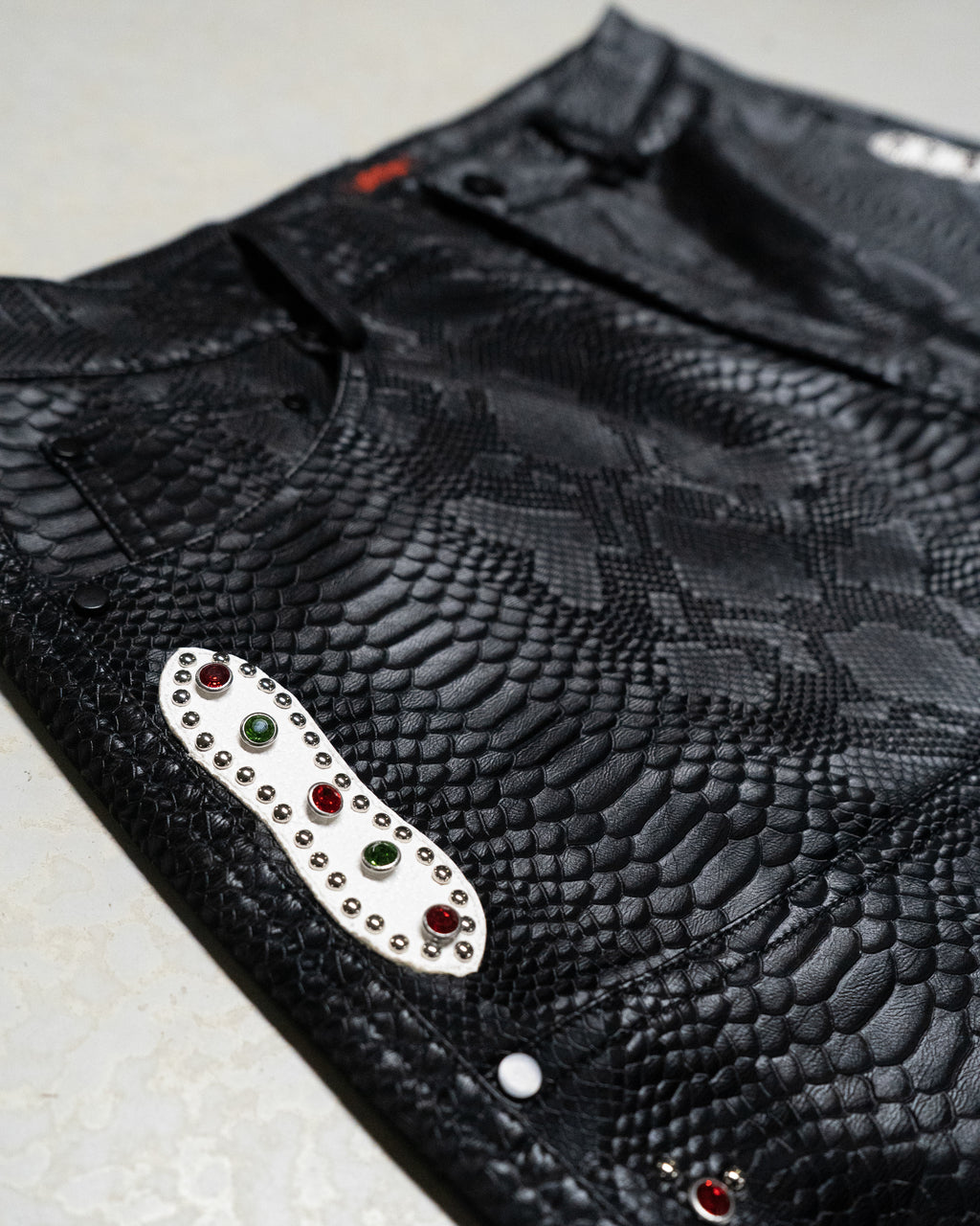 Fantasy Leather Shorts Black
