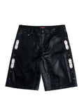 Fantasy Leather Shorts Black